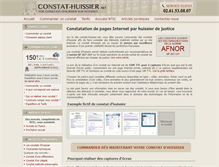 Tablet Screenshot of constat-huissier.net